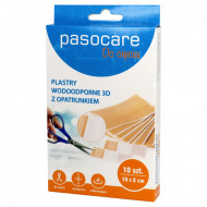 Pasocare, plaster wodoodporny z opatrunkiem plus 3D, 10 cm x 8 cm, 10 sztuk
