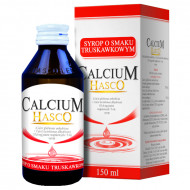Calcium Hasco, syrop, smak truskawkowy, 150 ml